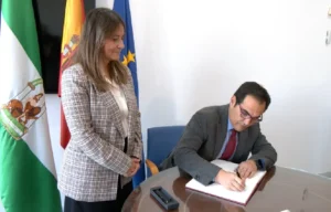 José Antonio Nieto, consejero de Justicia en su primera reunión con Flor Carrasco: "Este es el año de definición absoluta de la Ciudad de la Justicia"