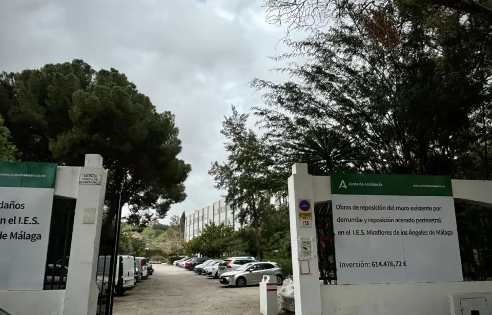 La obra del IES Miraflores de los Ángeles, la de mayor inversión por la dana en Málaga