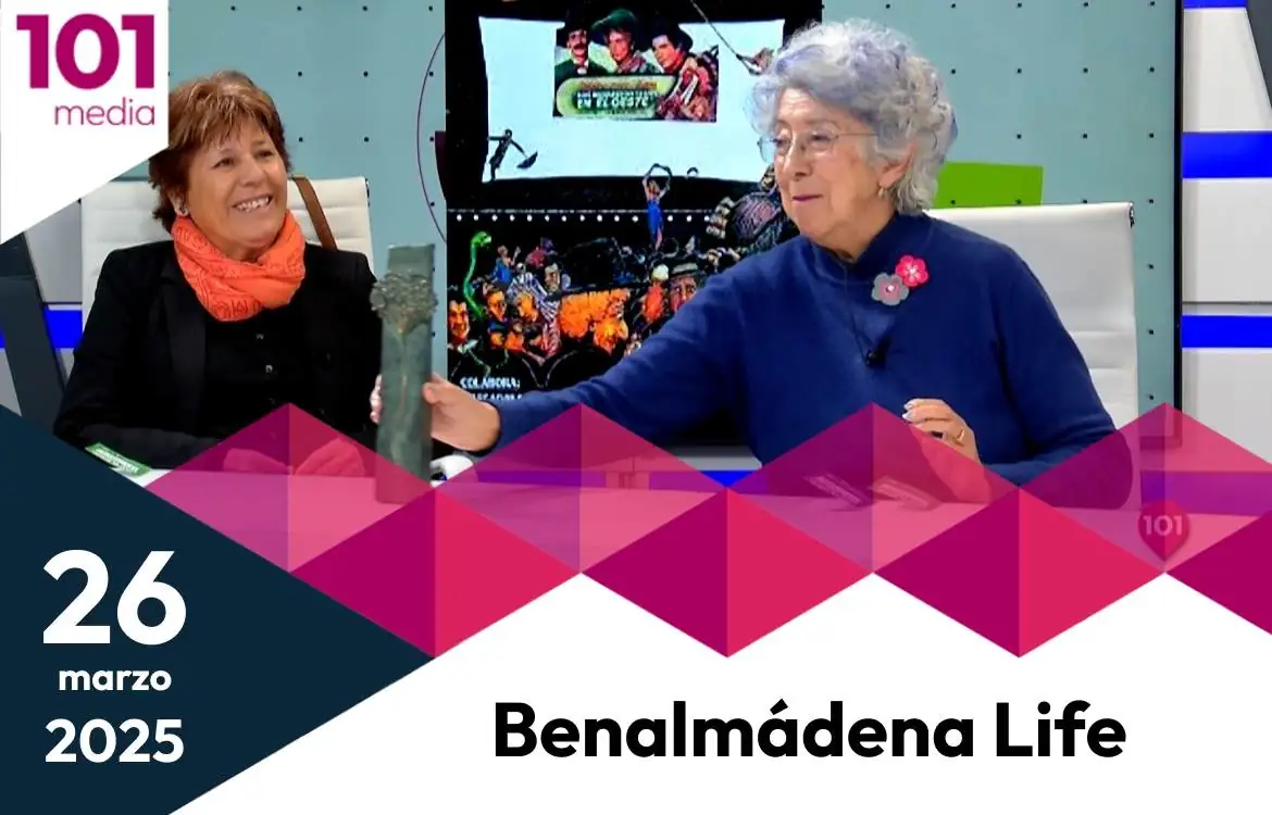 Emilia García, María González y Quique Garrido de Cine Club "Más Madera" en Benalmádena Life