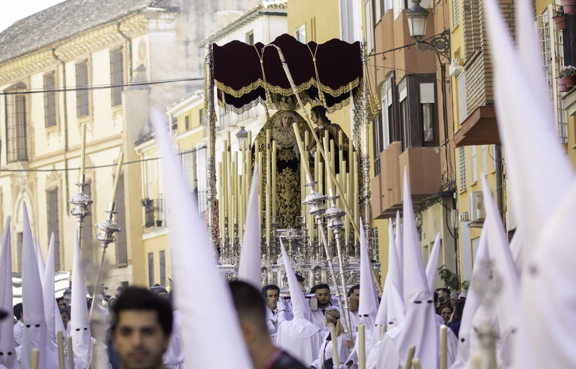 Virgen del Patrocinio bajo palio