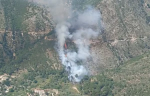 Declarado el primer incendio forestal de este año en el paraje Valtocado de Mijas