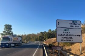 Muere un motorista en Cártama tras salirse de la vía en la A-357