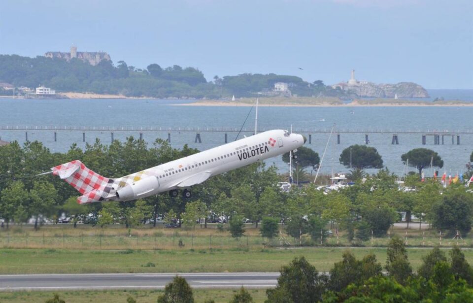Avión de Voletea desde el Seve Ballesteros