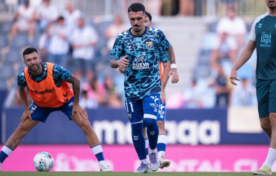 Málaga calentamiento Joaquín