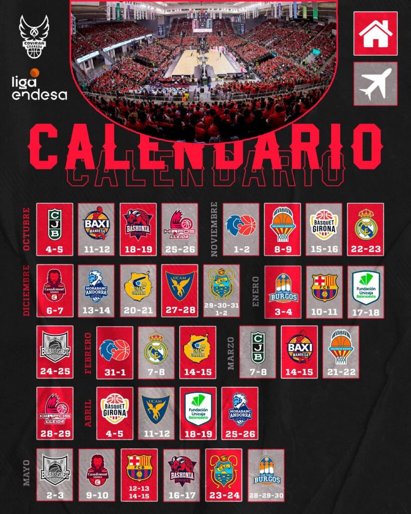 Calendario del Covirán Granada