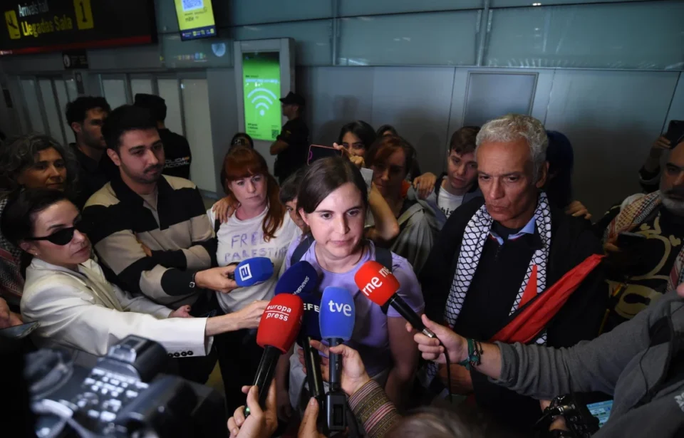 Regresan a España cuatro de los españoles de la segunda flotilla detenidos por Israel