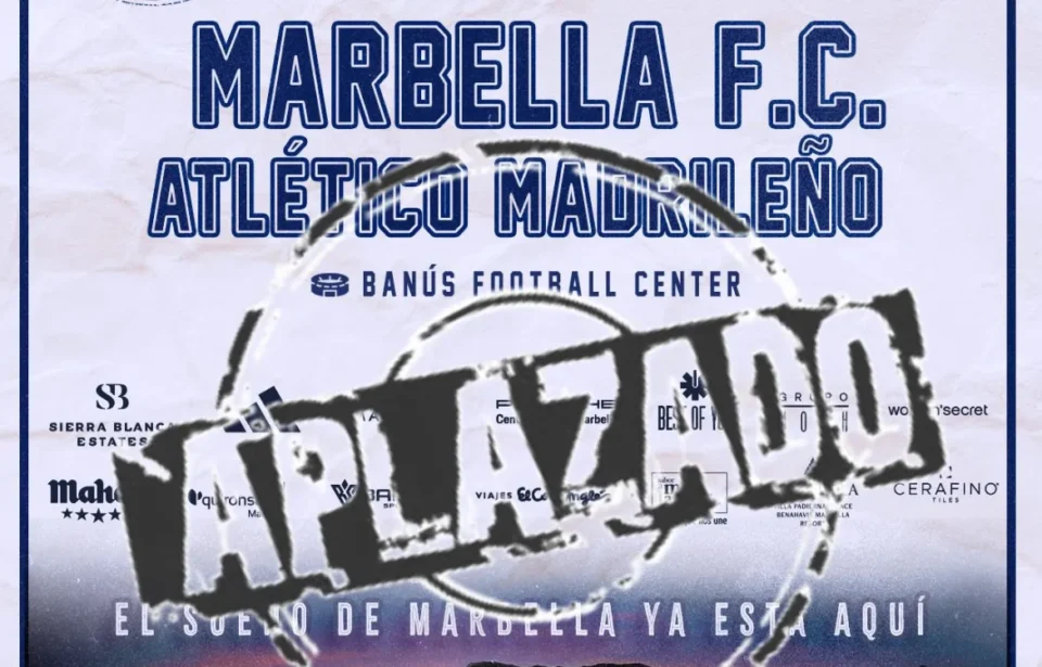 Suspendido el Marbella FC-Atlético Madrileño por intoxicación alimentaria en el filial rojiblanco