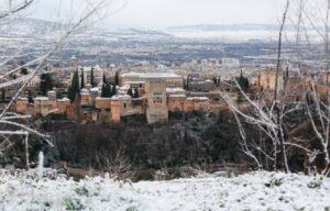 nieve granada alhambra - foto europapress alex camara