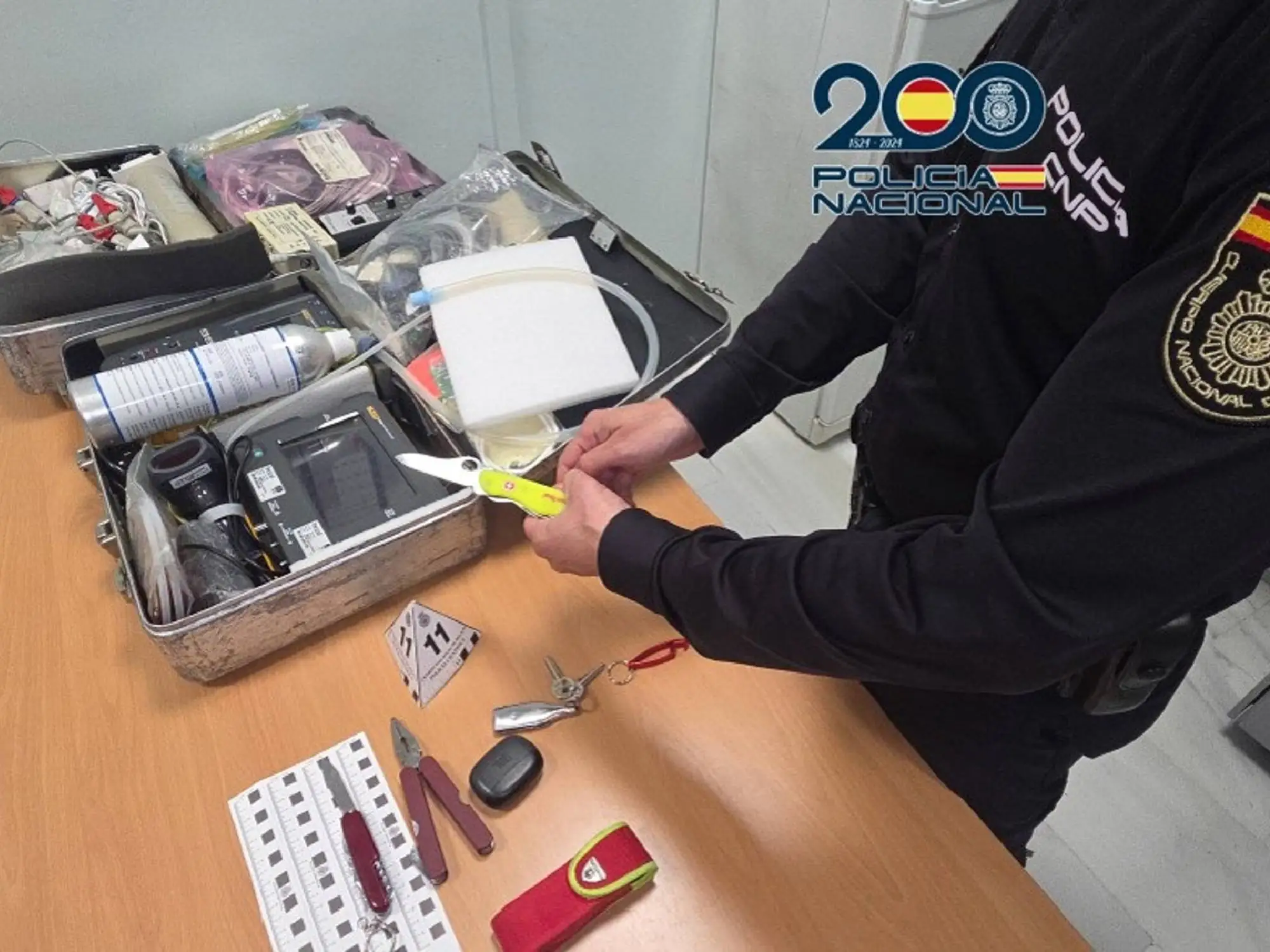 Detenido por robar material médico por valor de 13.000 euros del interior de un coche