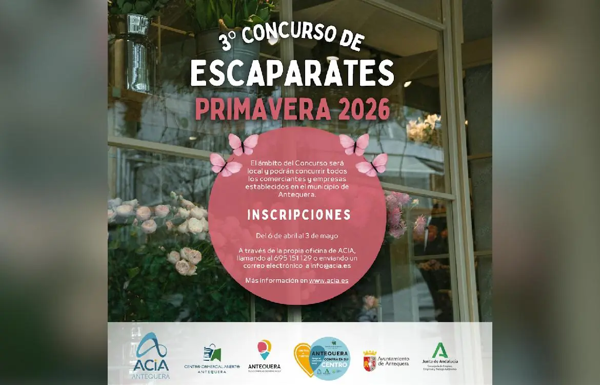 El comercio local de Antequera busca el mejor escaparate de primavera
