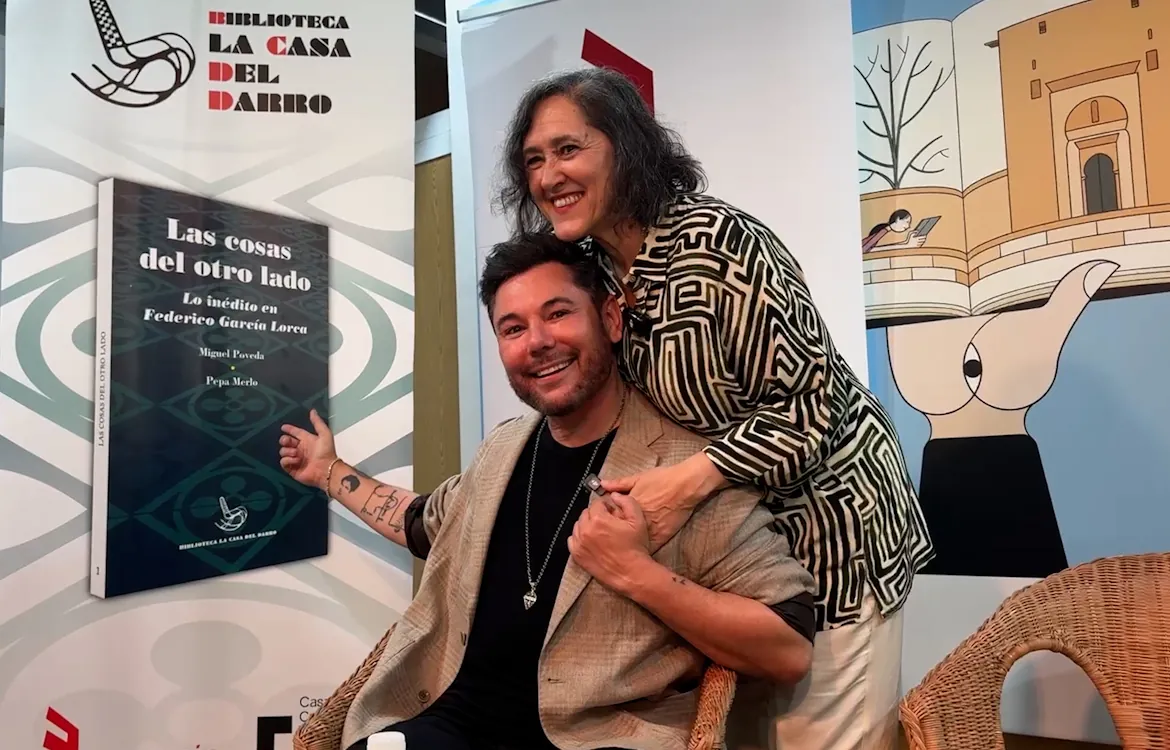 libro las cosas del otro lado inedito lorca - miguel poveda y pepa merlo- foto mj ramirez