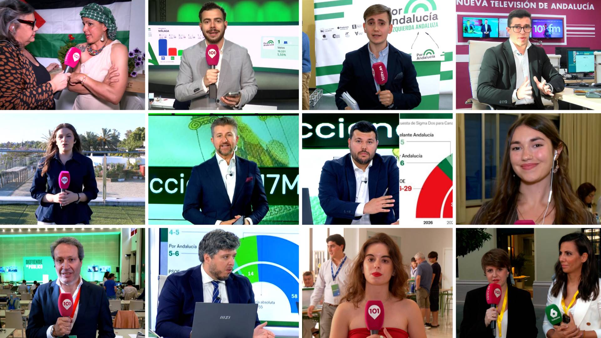 101TV supera los 600.000 espectadores en la cobertura especial de las elecciones andaluzas