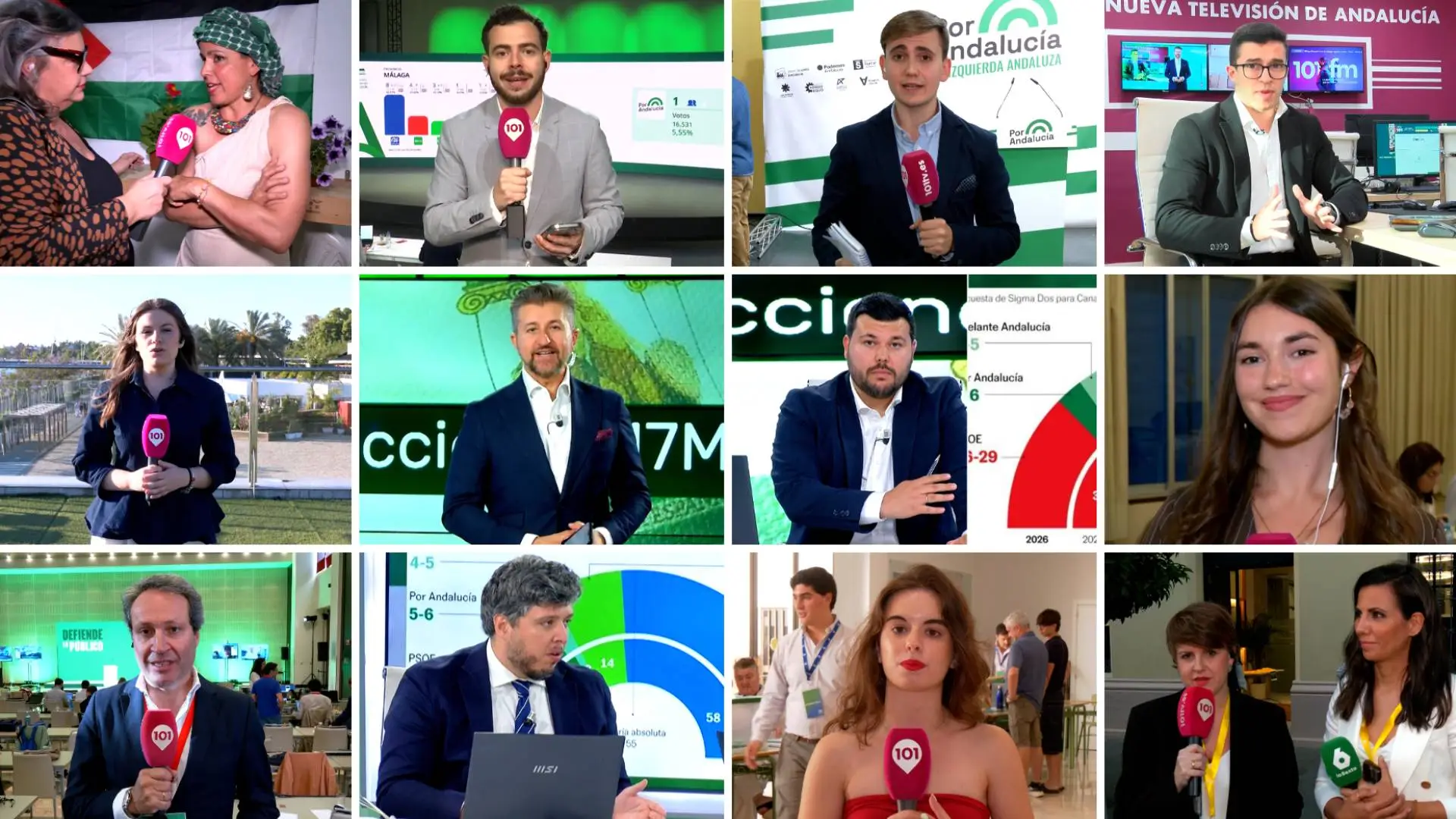 101TV supera los 600.000 espectadores en la cobertura especial de las elecciones andaluzas