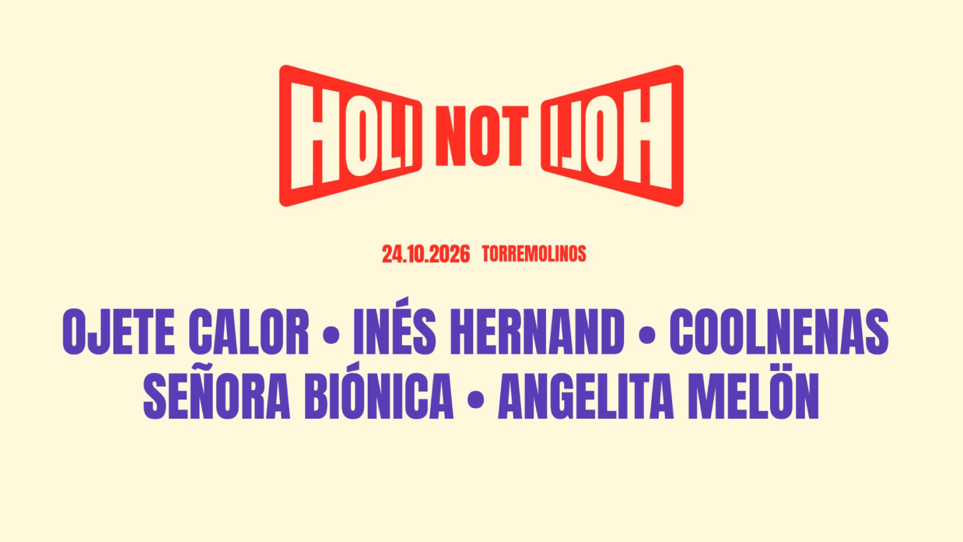 Música, cultura y contradicción: ‘Holi, Not Holi’ llega a Torremolinos con Ojete Calor, Inés Hernand y Coolnenas