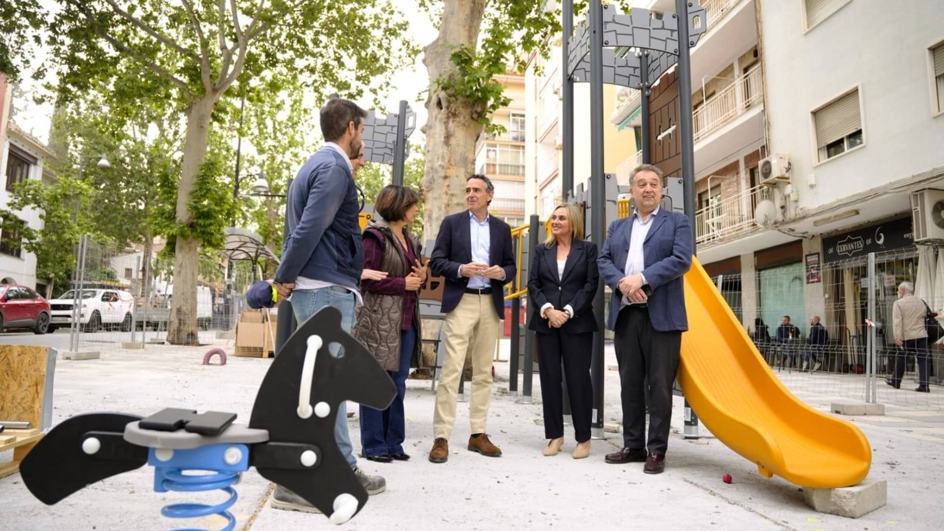 Las obras de la Avenida de Cervantes avanzan al 85% con una nueva zona infantil para Granada