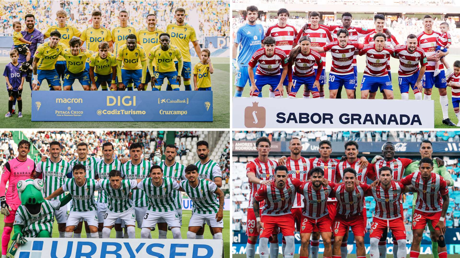 Equipos andaluces de Segunda División