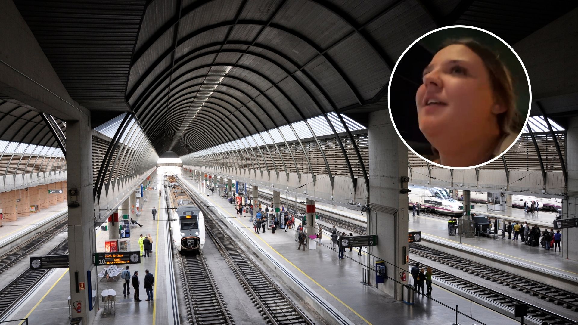 Estacion-de-Santa-Justa-Sevilla-junto-a-la-pasajera-afectada-Daniela-Garcia