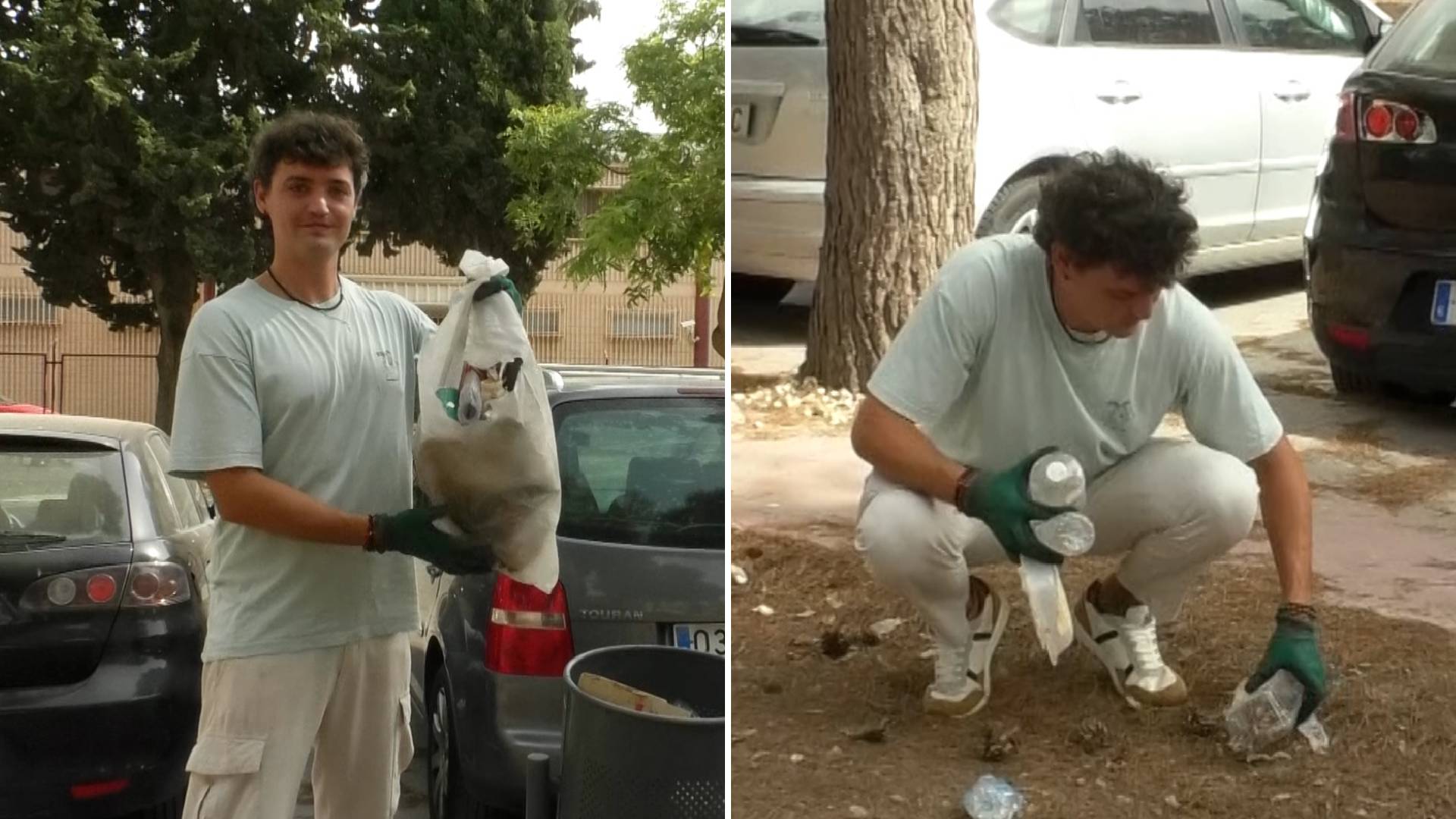 El reto de Alfonso Rubio: deja la ingeniería para dedicar cada día un minuto más a recoger basura por la calle