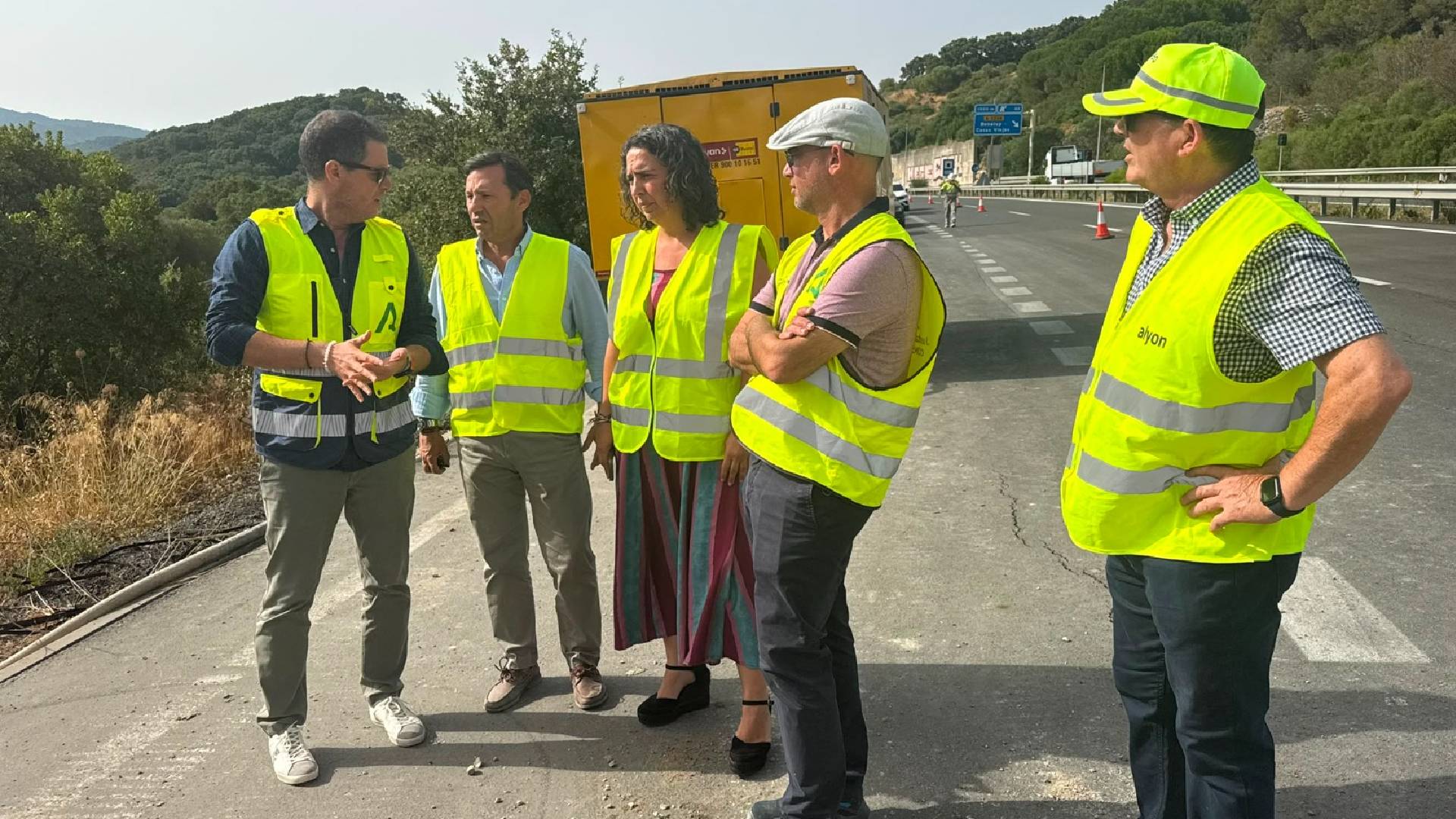 Avanza la reparación de la autovía Los Barrios-Jerez para subsanar los daños de las lluvias torrenciales
