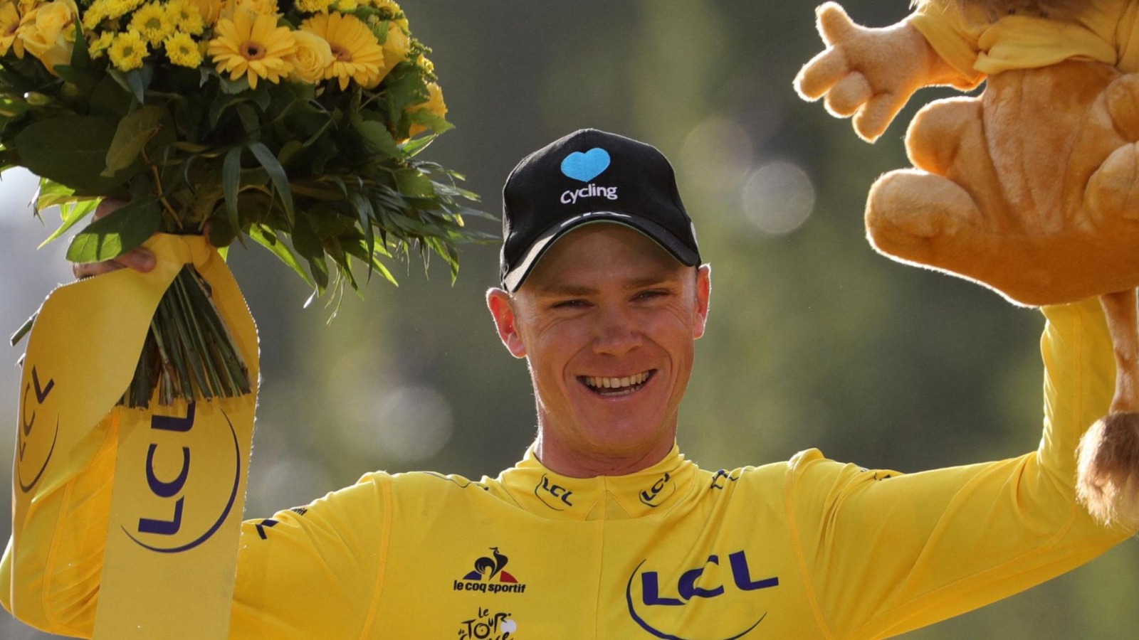 Chris Froome en uno de sus Tour de Francia conquistados