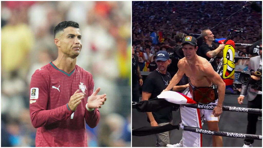 No hubo cameo de Cristiano Ronaldo en la Velada del año: el portugués se perdió la victoria de su amigo Edu Aguirre