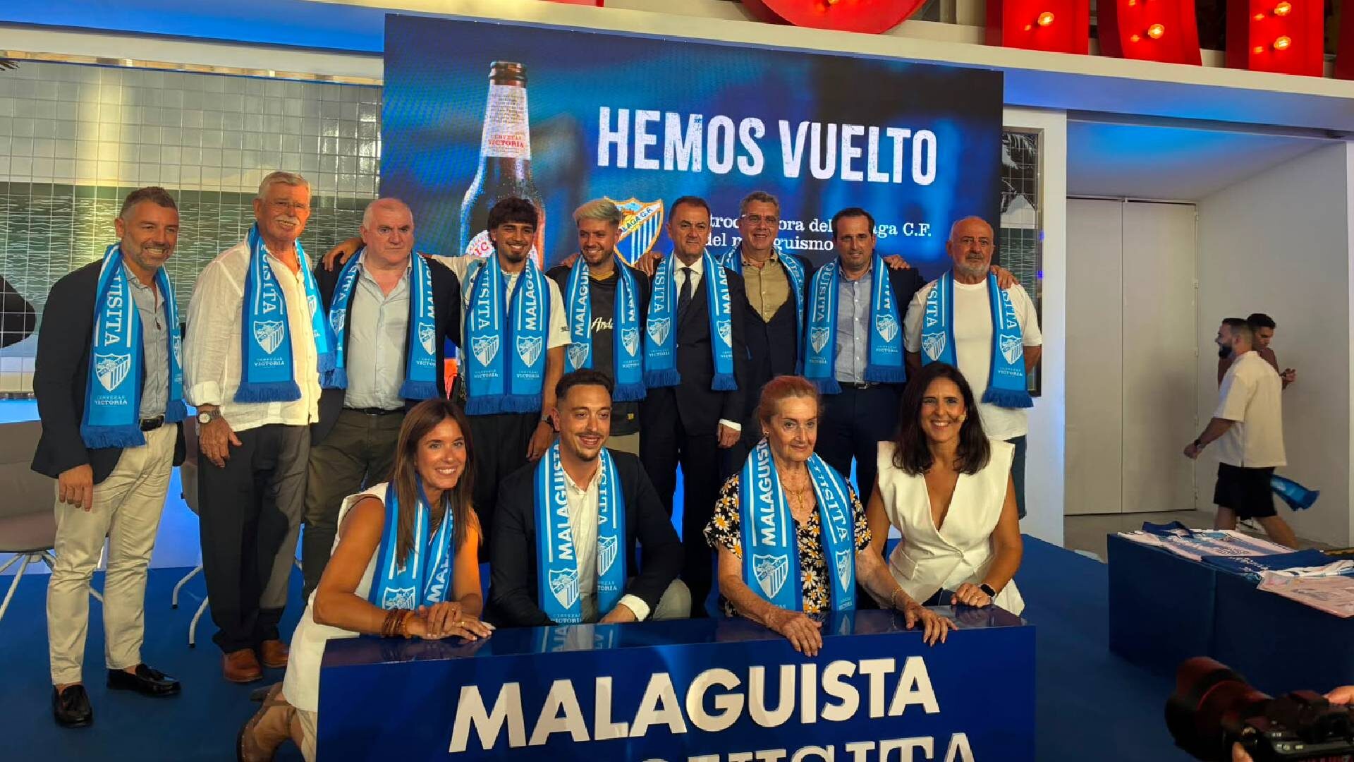 El Málaga CF y Cerveza Victoria celebran su nuevo acuerdo de patrocinio