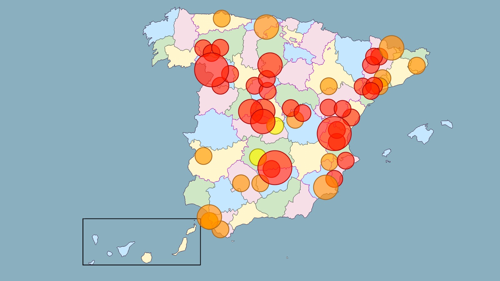 Consulta el mapa interactivo del estado de los incendios antes de la operación salida en las carreteras españolas