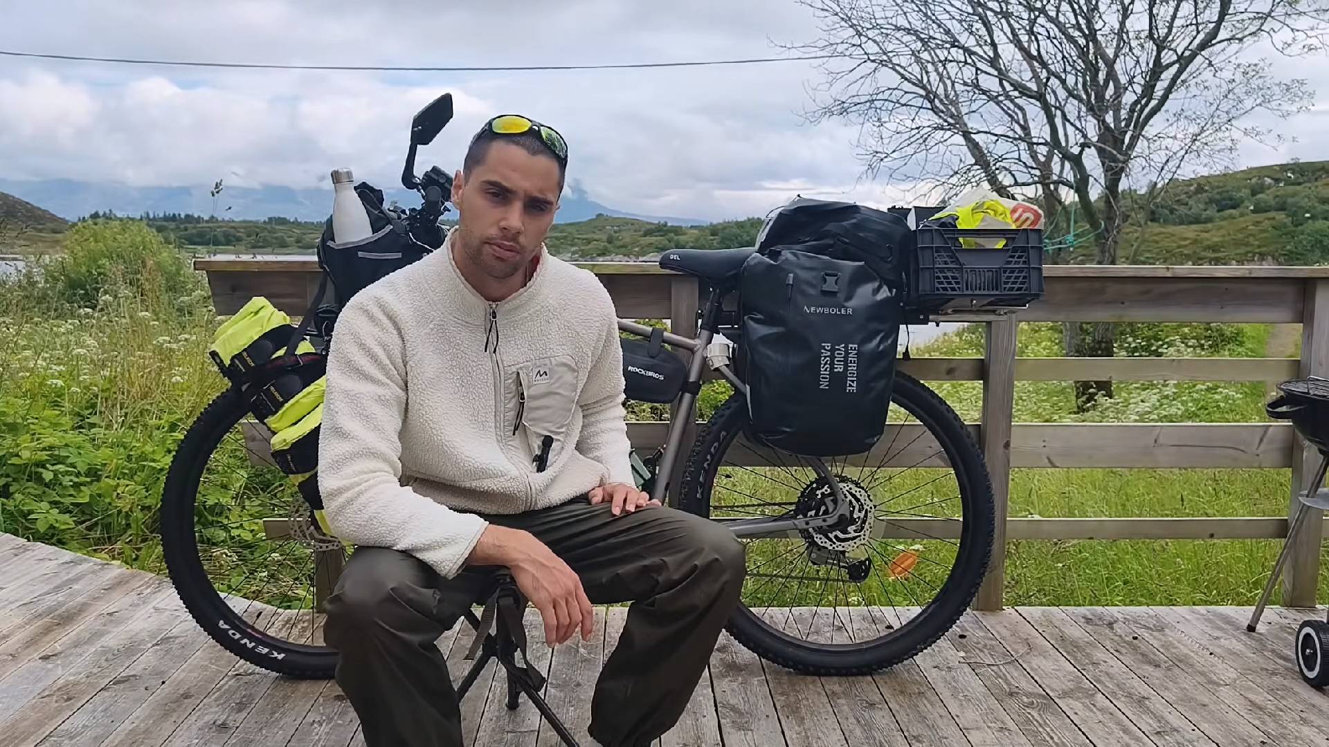 De Noruega a Guadix en bicicleta, así es la odisea de Alberto
