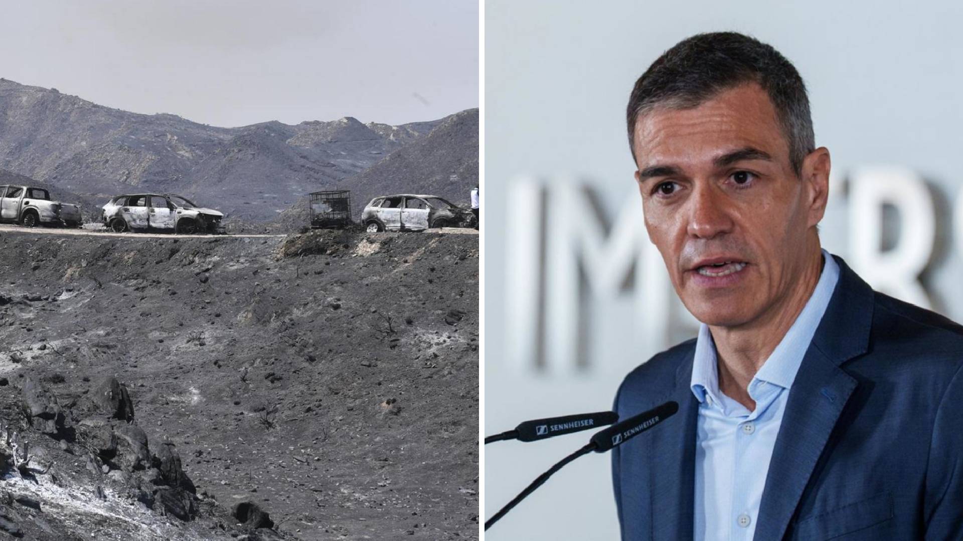 Sánchez visitará este lunes la zona del incendio de Los Gallardos