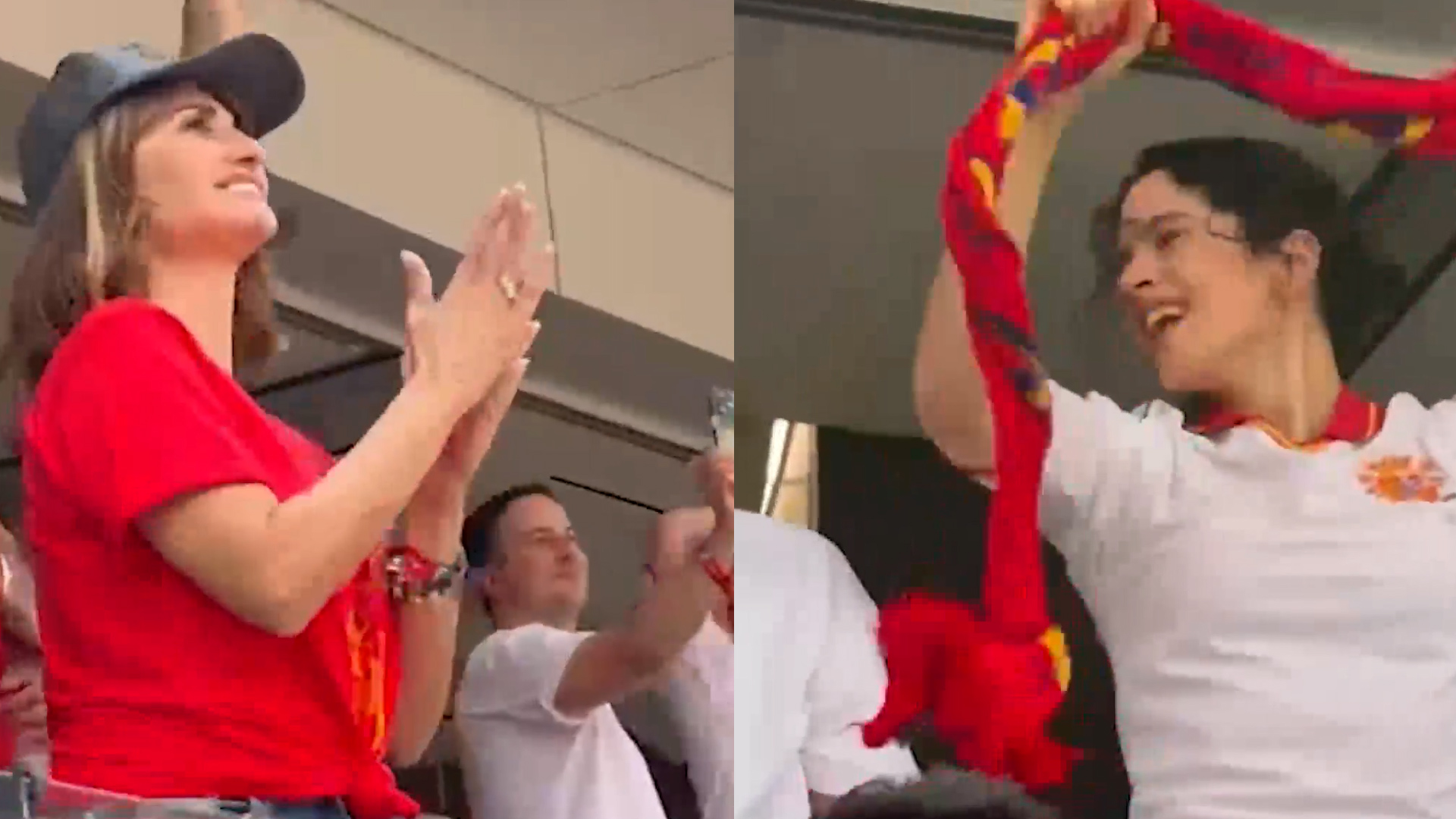 Vídeo: Rosalía, Penélope Cruz y Javier Bardem lo dan todo por La Roja al ritmo de ‘Despechá’
