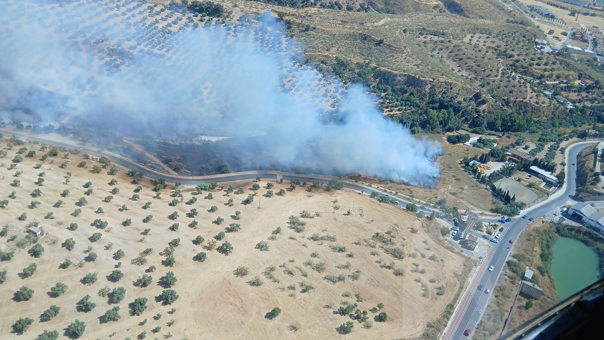 Controlado el incendio forestal en Jun