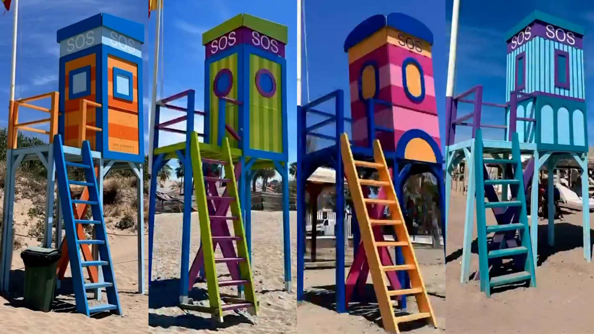 El curioso cambio que lucen este verano las torretas de las playas de Marbella