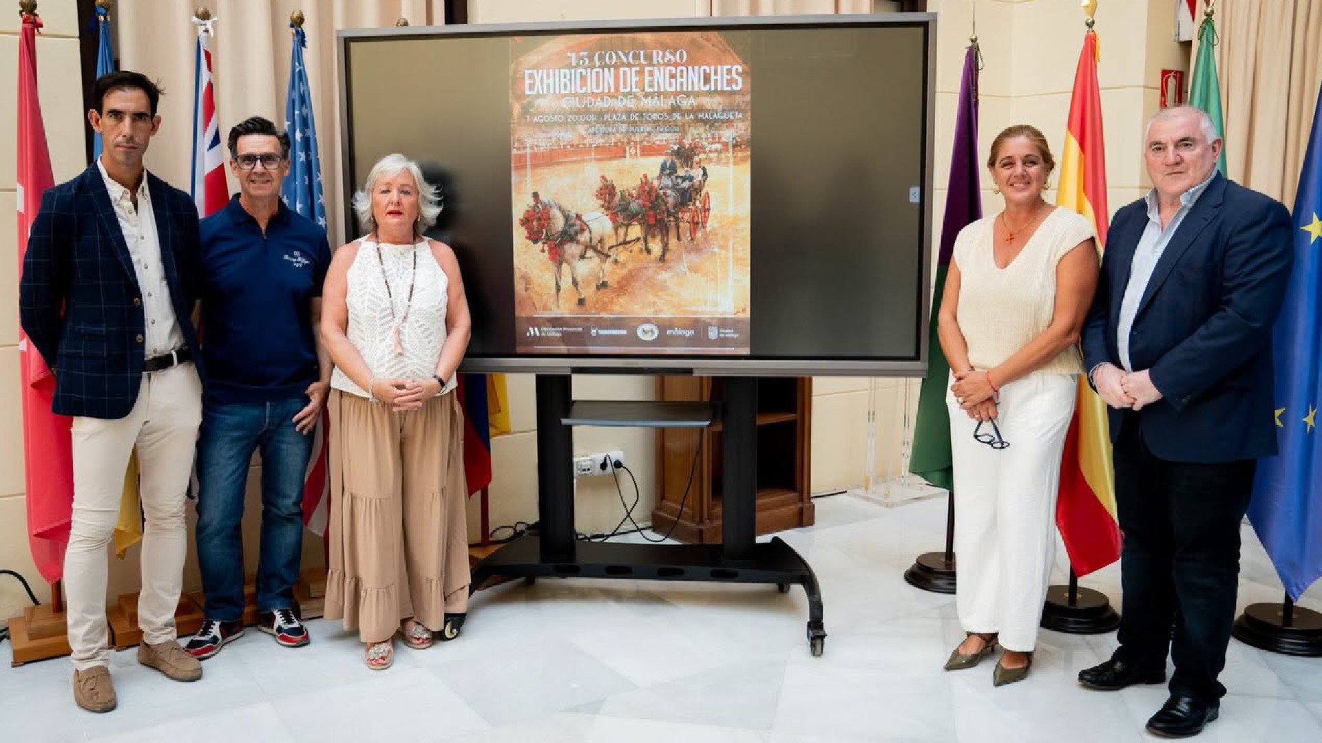 La plaza de toros de La Malagueta acoge el viernes 7 de agosto la 43º edición del Concurso-Exhibición de Enganches Ciudad de Málaga