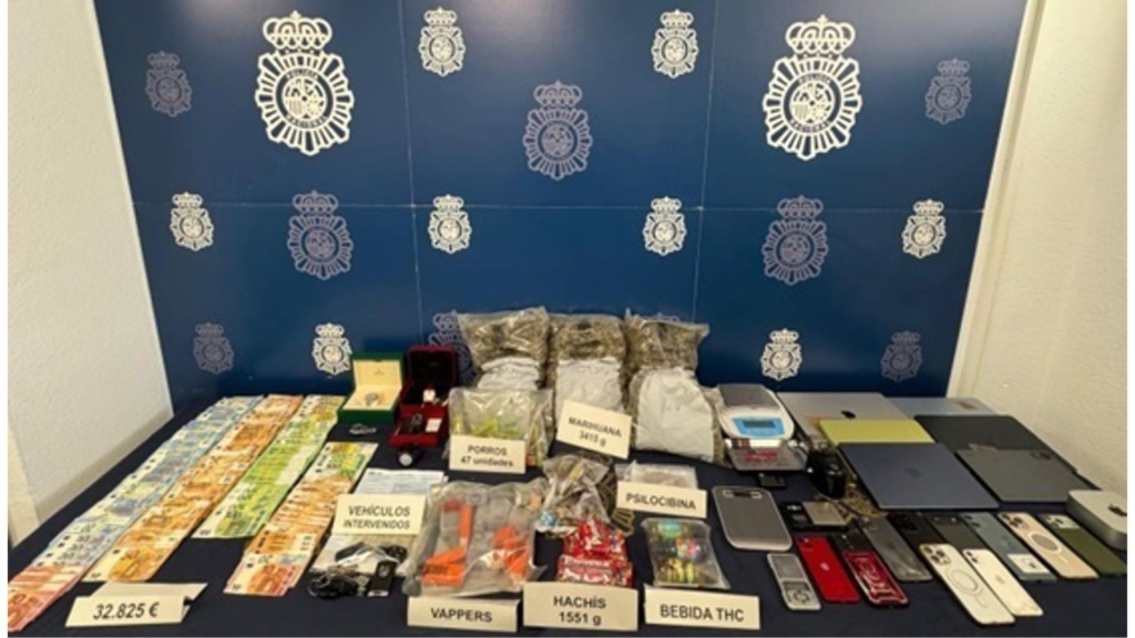 Cae una red que vendía marihuana, hachís y porros en Marbella: cinco detenidos por regentar un ‘coffee shop’