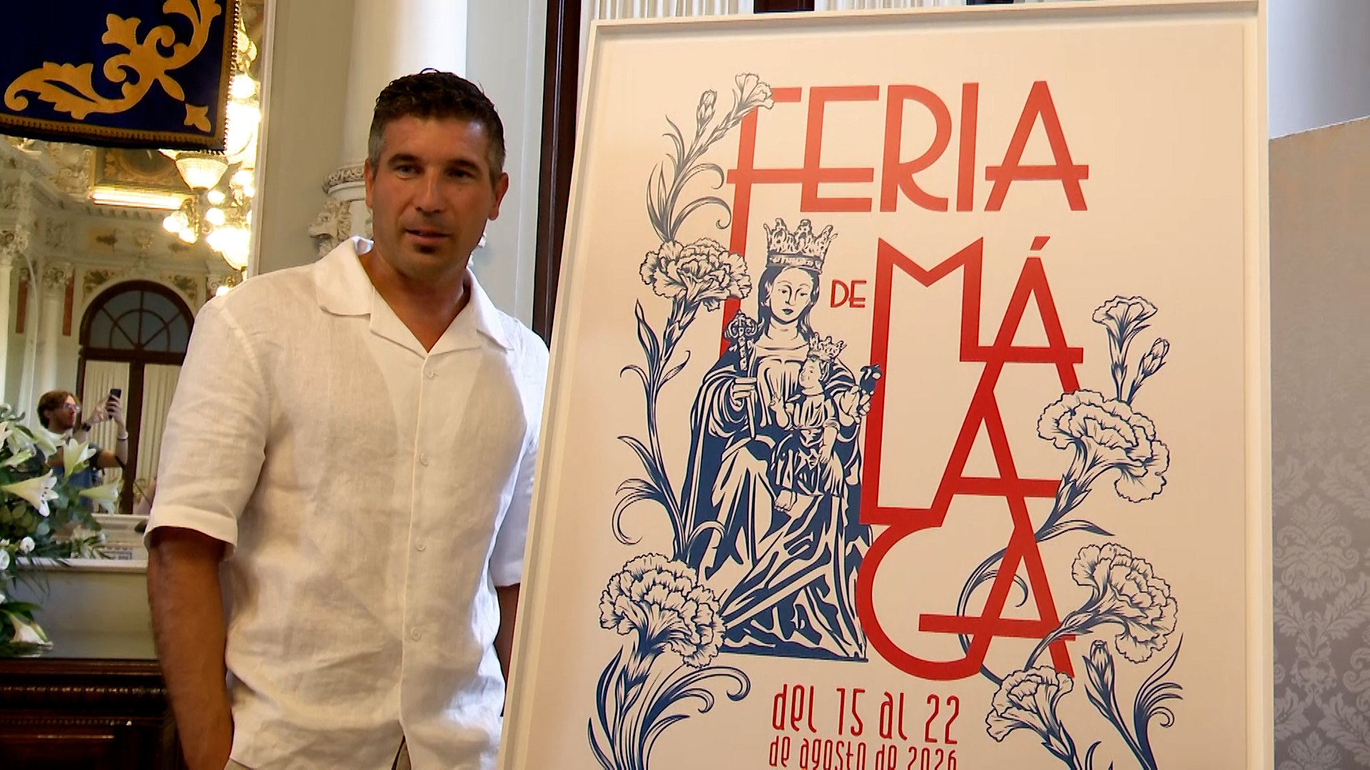 Funes, un pregonero de Primera para la Feria de Málaga: «Al principio sentí vértigo, pero después lo asumí con responsabilidad»