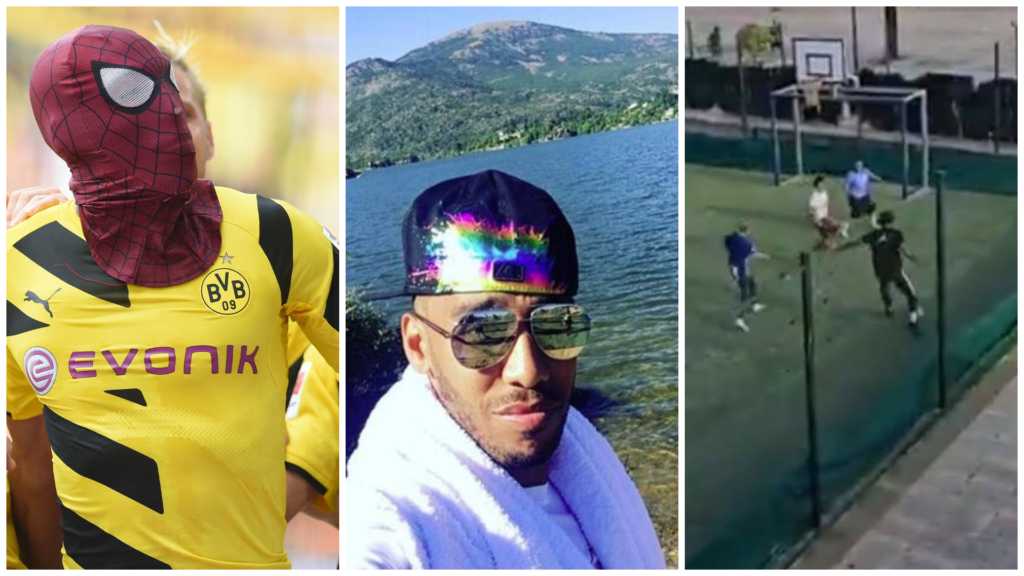 Aubameyang, el delantero Spiderman que comparte pueblo con el Chava Jiménez y juega pachangas en Coruña