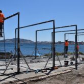 El Gobierno instala duchas y baños portátiles para los migrantes que permanecen en Ceuta El Gobierno instala duchas y baños portátiles para los migrantes que permanecen en Ceuta