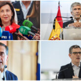 Los ministros Robles, Bolaños, Albares y Marlaska Los ministros Robles, Bolaños, Albares y Marlaska