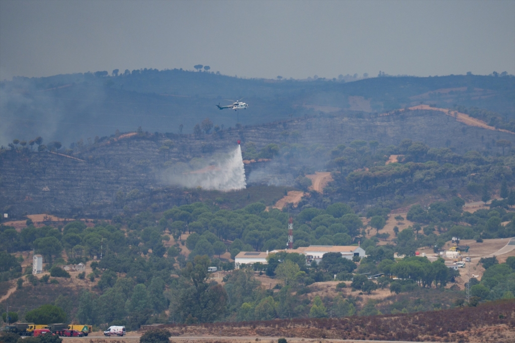 Piden declarar zona catastrófica Aznalcóllar por el incendio de Niebla: «Es indispensable»