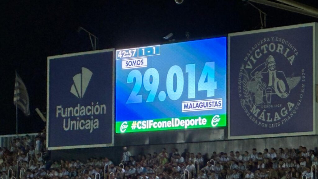 La Rosaleda roza el lleno en el debut en Primera: 29.014 espectadores para ver el estreno de los blanquiazules