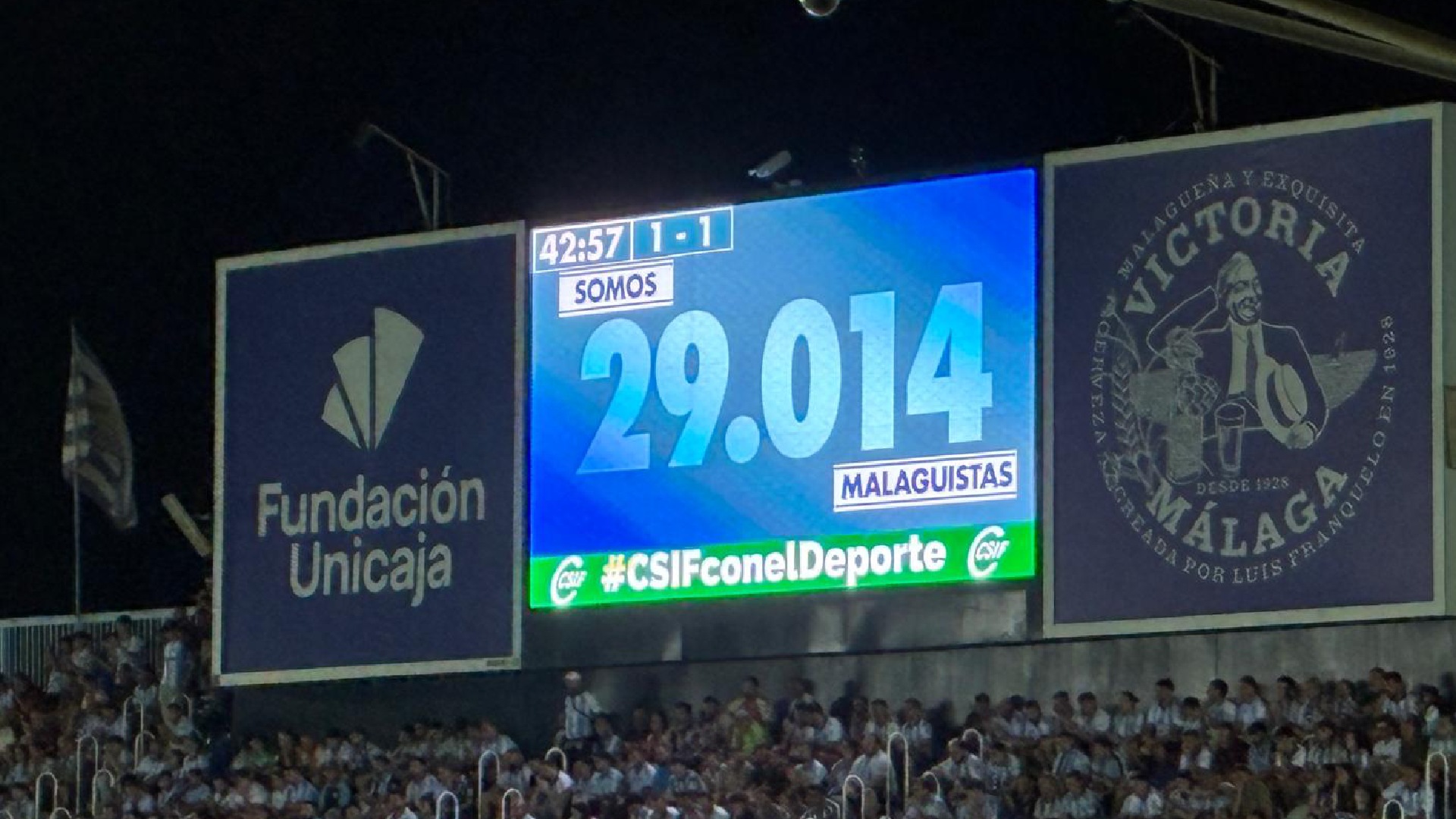 La Rosaleda roza el lleno en el debut en Primera: 29.014 espectadores para ver el estreno de los blanquiazules