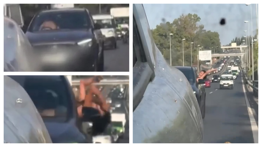 Identificados los dos turistas que mantuvieron relaciones sexuales en un coche en marcha en plena autovía en Málaga