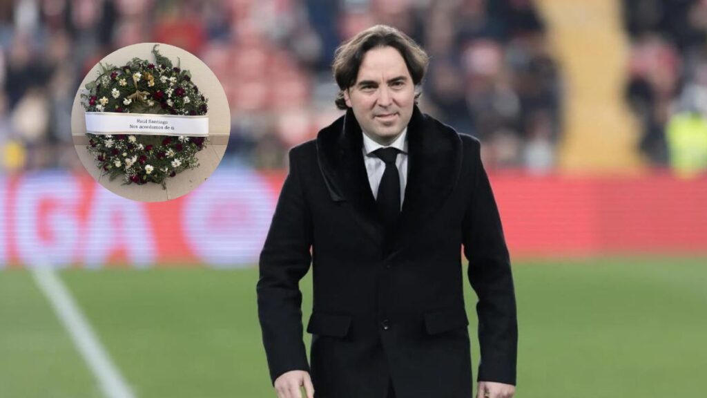Raúl Martín Presa, Presidente del Rayo, amenazado de muerte: una corona funeraria y pintadas con su nombre
