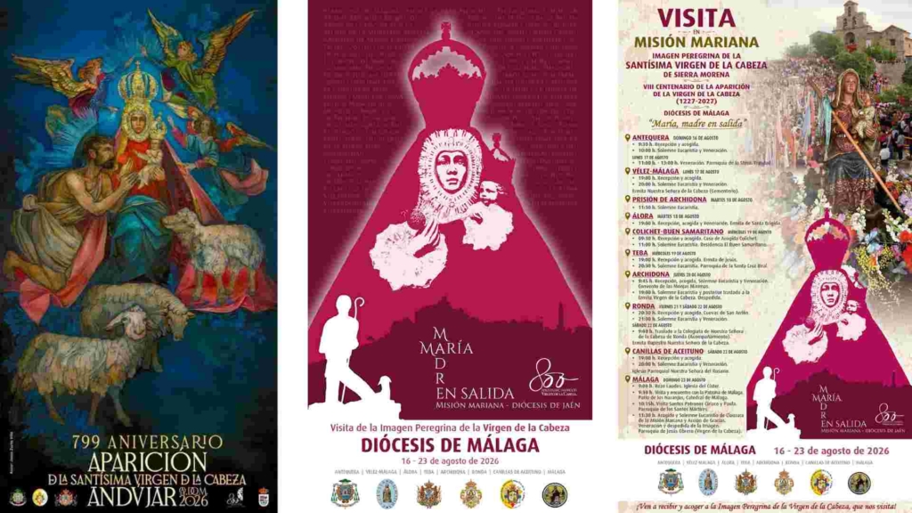 Ocho paradas en nueve días: la Virgen de la Cabeza recorrerá Málaga en una histórica Misión Mariana