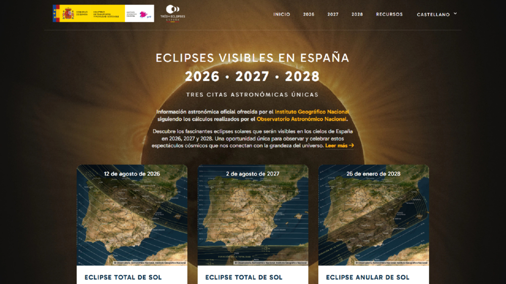 Esta es la página web que muestra los mejores sitios para ver el eclipse
