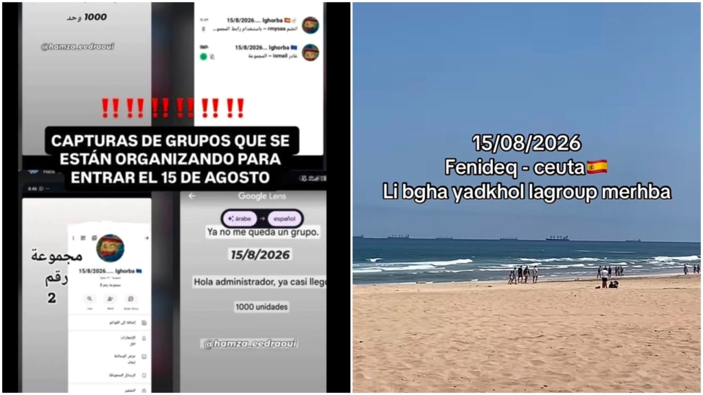 Promueven en redes una nueva llegada masiva de marroquíes a Ceuta el 15 de agosto