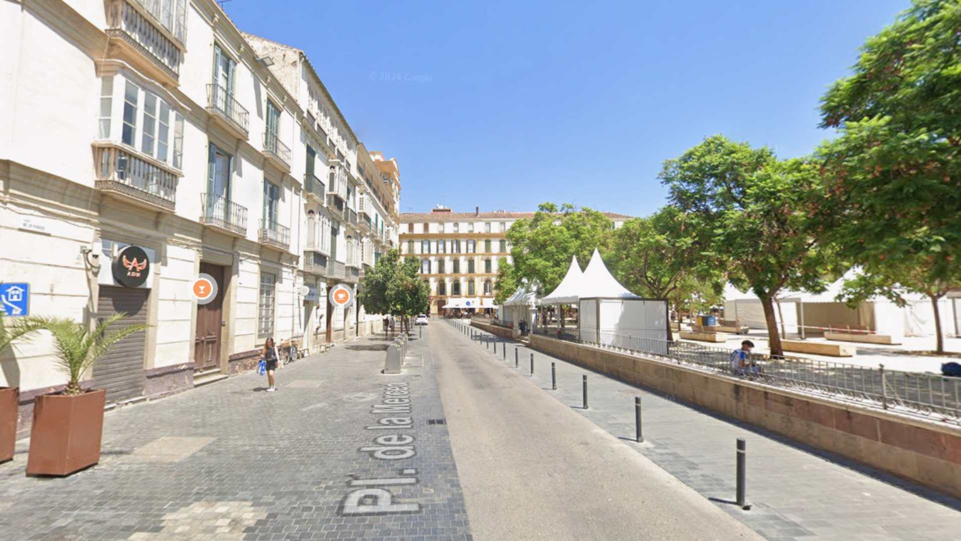 Un turista de 17 años, hospitalizado tras ser atropellado a propósito en el Centro de Málaga