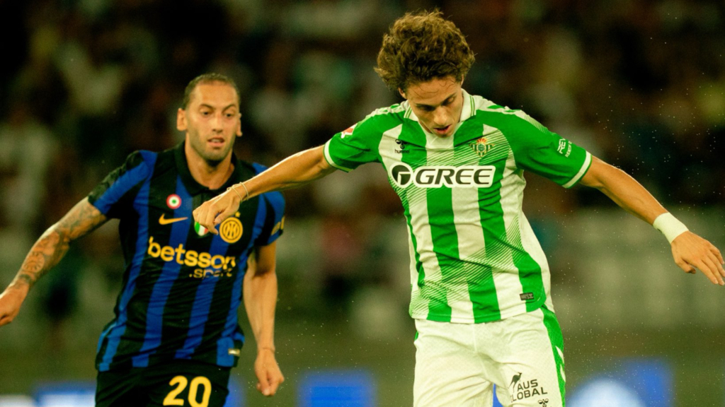 El Betis cierra la pretemporada con una derrota por la mínima ante el Inter de Milán (1-0)
