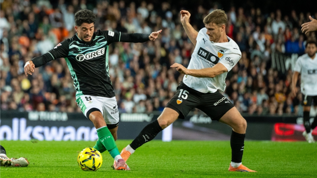 Valencia CF-Real Betis: horario y dónde ver el partido