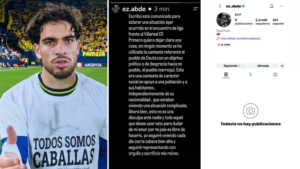 Ez Abde sale al paso tras recibir miles de amenazas por llevar una camiseta en apoyo a Ceuta: «En ningún momento se ha utilizado con objetivo político o en desprecio a mi pueblo»